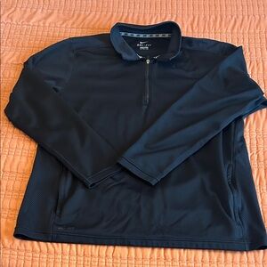 Nike Black Dri-FIT Lightweight Quarter-Zip Shirt Jacket